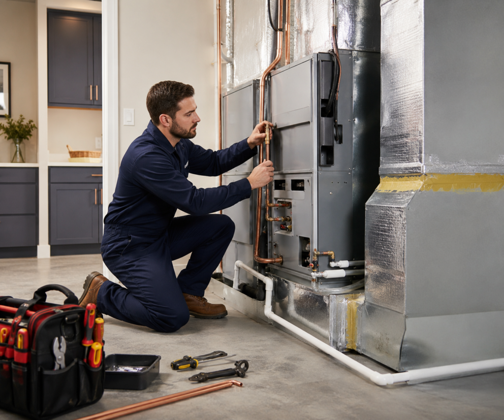 Target Keyword Emergency AC Repair in Pinson, AL Relevant Keywords emergency AC repair Pinson AL, urgent AC repair Pinson AL, AC not cooling Pinson AL, same day AC repair Pinson AL, cooling emergency Pinson AL, air conditioner breakdown Pinson AL Meta Title Emergency AC Repair in Pinson, AL | Fast AC Help Today Now Meta Description Emergency AC Repair in Pinson, AL for fast diagnostics, system repairs, and urgent cooling solutions. Call now for service today. Call us 24/7.! URL https://frogphs.com/emergency-ac-repair-in-pinson-al/ Emergency AC Repair in Pinson, AL When your AC stops cooling during hot Alabama weather, comfort can become difficult to manage. In Pinson, AL, HVAC systems work through hot summers, humid weather, changing seasons, and cooler winter nights. A small issue with airflow, controls, equipment condition, or system performance can quickly affect the way your home or business feels every day. Frog Pond Home Services provides professional emergency ac repair in Pinson, AL for homeowners who need clear answers, dependable service, and fast cooling comfort. This page is focused on one thing: helping you understand emergency ac repair. Whether you are dealing with comfort problems, planning an upgrade, protecting your equipment, or trying to improve indoor conditions, our team can inspect your needs and explain the best next step in simple terms. Your Ac Is Giving You Clues — Do Not Ignore Them Most air conditioning systems show warning signs before comfort problems become serious. You may notice longer run times, uneven temperatures, weak airflow, unusual noises, moisture concerns, odors, or higher utility bills. These signs are not random. They usually point to something in the system, controls, airflow, or indoor environment that needs attention. If your AC is still working, that does not always mean it is working correctly. A struggling or neglected system can use more energy, create less comfort, and place more stress on important components. Calling for service early can help prevent larger problems and give you more control over repair, maintenance, installation, or replacement decisions. Ac Problems in Pinson, AL? One of the most common reasons customers schedule emergency ac repair is because the system is running but not delivering the comfort they expect. The issue may involve airflow, controls, wiring, dirty components, aging equipment, or a part that is beginning to fail. If your AC is not working properly, do not keep adjusting settings and hoping the issue will correct itself. Frog Pond Home Services can inspect the system, explain what is happening, and help you choose the most practical repair option. AC Stopped Cooling During High Heat A cooling breakdown can become urgent when indoor temperatures rise quickly. Emergency AC repair focuses on identifying the immediate cause and restoring comfort when possible. Our team looks at the full comfort picture instead of guessing from one symptom. That way, the recommendation is based on the actual condition of the AC and the needs of the property. System Will Not Turn On If the system will not start, the issue may involve power, controls, safety switches, electrical components, or equipment failure. Professional troubleshooting can help find the real problem. Our team looks at the full comfort picture instead of guessing from one symptom. That way, the recommendation is based on the actual condition of the AC and the needs of the property. Burning Smells or Breaker Problems Burning smells or repeated breaker trips should not be ignored. These signs may involve electrical or component concerns that require prompt inspection. Our team looks at the full comfort picture instead of guessing from one symptom. That way, the recommendation is based on the actual condition of the AC and the needs of the property. Water Leaks and Frozen Coils Heavy leaks or frozen equipment can lead to additional damage. Turning the system off and calling for service may help prevent further strain. Our team looks at the full comfort picture instead of guessing from one symptom. That way, the recommendation is based on the actual condition of the AC and the needs of the property. Thermostat and Control Failures A thermostat failure can make a working AC seem broken. Emergency service should include checking controls and equipment response. Frog Pond Home Services can inspect the control side of the system and explain whether a setting, placement issue, wiring concern, or equipment problem may be affecting comfort. Our Emergency AC Repair Approach Our emergency ac repair process is designed to be clear and straightforward. First, we listen to what you are experiencing. Your symptoms, concerns, and comfort goals help point us toward the right next step. Next, we listen to your concerns, inspect the system, review controls and airflow, and identify practical options. Every property is different, so we avoid rushed recommendations and focus on the details that affect comfort and performance. After the evaluation, we explain what we found. You should understand the condition of your AC, why it matters, and what options are available. The goal is not to confuse you with technical language. The goal is to help you make a confident decision about your air conditioning system. Should You Choose Emergency AC Repair or Another HVAC Service? This service page is focused on emergency ac repair, but comfort issues can sometimes involve more than one part of the HVAC system. A problem that appears simple may be connected to airflow, controls, equipment condition, maintenance history, or system age. Frog Pond Home Services provides honest recommendations so you can choose the service that best fits the actual issue, not just the symptom you see first. Pinson Cooling Problems We Commonly See Homes in Pinson often deal with heat, humidity, and long cooling cycles. Cooling systems can work hard for much of the year, which can lead to worn parts, clogged drains, dirty coils, weak airflow, thermostat issues, and performance loss. Timely service can help your cooling system perform better and reduce the risk of being without comfort during the hottest days. Emergency AC Repair for Homes Near Pinson and Nearby Areas Frog Pond Home Services provides emergency ac repair in Pinson, AL and nearby communities. We serve homeowners around Pinson Valley, Old Pinson, Turkey Creek, Clay, Trussville, Center Point, Palmerdale, Springville, Argo, Leeds, Moody, Jefferson County, Blount County, and St. Clair County. If you are in or near Pinson and need help with this service, our team is ready to help restore comfort, improve performance, or support better indoor conditions. Related Cooling Services If your comfort needs go beyond emergency ac repair, Frog Pond Home Services can also help with related services. These include AC repair, AC maintenance, AC replacement, ductless mini split repair, heat pump cooling service, thermostat installation, and indoor air quality solutions. These services are not the main focus of this page, but they may be helpful if your concern involves system age, airflow, controls, maintenance, comfort upgrades, or long-term performance. FAQ About Emergency AC Repair in Pinson, AL When should I call for emergency AC repair? Call when your AC stops cooling during high heat, will not turn on, leaks heavily, smells like burning, or creates unsafe indoor temperatures. Should I turn off my AC if it is frozen? Yes. Running a frozen system can cause additional damage. Why did my AC stop suddenly? Possible causes include electrical problems, thermostat failure, component breakdown, clogged drains, frozen coils, or airflow issues. Can emergency AC repair fix every problem? Many urgent issues can be repaired, but replacement may be discussed if the system is severely damaged, unsafe, or unreliable. Is a burning smell from AC serious? Yes. Turn the system off and call for service if you notice burning odors. Can a thermostat cause an AC emergency? Yes. A faulty thermostat can prevent the system from starting or cooling correctly. Do you repair ductless systems during urgent cooling calls? Frog Pond Home Services can help evaluate ductless mini split cooling problems as part of related service needs. How can I reduce emergency AC breakdowns? Schedule maintenance, change filters, keep the outdoor unit clear, and call early when warning signs appear. Schedule Emergency AC Repair in Pinson, AL If you need emergency ac repair for your home or business, Frog Pond Home Services is ready to help. We provide clear, dependable service in Pinson, AL with a focus on practical solutions, honest explanations, and long-term comfort. Call Frog Pond Home Services today or request service online for emergency ac repair in Pinson, AL